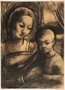 Drawing of Madonna and Child