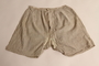 Boy's brown checked pants recovered postwar by his parents