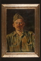Portrait of a US soldier by Gyorgy Byfield, liberated concentration camp inmate