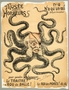 Caricature of Baron Alphonse de Rothschild as an octopus with an eyepatch