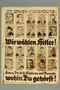 Nazi Party poster for the 1932 presidential election: Hitler v. Hindenburg