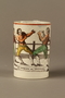 Staffordshire pearlware mug, 3rd Mendoza v Humphreys bout