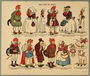 Print from a play theater kit of characters from a fairy tale