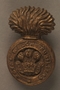 Royal Welch Fusiliers economy issue cap badge worn by a British soldier and Kindertransport refugee