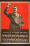 Nazi propaganda poster featuring Hitler