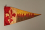 Boy Scout pennant with fleur de lis and 1914-1939 owned by a German Jewish refugee
