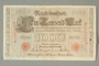 Imperial Germany, 1000 Reichsbanknote, brought with a German Jewish refugee