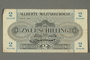 Allied Military Authority, 2 schilling note for use in Austria acquired by American soldier