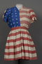 Stars and stripes dress worn by a German Jewish woman for a DP camp theatrical performance