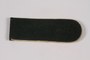 Olive shoulder board with gold piping acquired by US soldier
