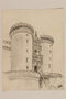 Architectural study of the Arch of Aragon, Castle Nuovo by a Jewish soldier, 2nd Polish Corps