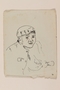 Sketch of a young man in a cap created by a young Jewish soldier, 2nd Polish Corps