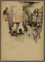 Drawing by Ervin Abadi created while at Bergen Belsen displaced person's camp