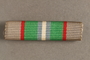 Haganah War Ribbon bar awarded to a Belgian Jewish resistance fighter for his postwar support in Palestine