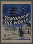 Magazine advertisement for the film, “Tomorrow- The World!” (1944)