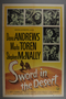 Poster for the film “Sword in the Desert” (1949)