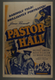 U.S. one-sheet poster for the movie “Pastor Hall” (1940)
