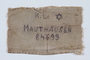 Badge issued at Mauthausen concentration camp