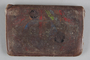 Leather wallet with a painted geometric design used by a Polish Jewish refugee