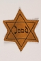 Star of David badge with Jood printed in the center