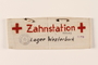Armband identifying a dental station worker in Westerbork