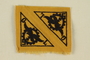 Gold colored patch with 2 triangles with a Reichsadler and the letters G L
