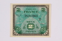 French two Francs scrip