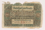 Weimar Germany, 10 mark note acquired by a US soldier