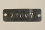 Auschwitz concentration camp metal prisoner identification tag