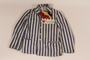 Concentration camp uniform likely acquired postwar by Natan Caron