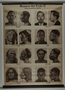 Large wall chart with 16 photos of non-European races to teach racial hygiene