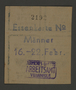 Ration card from the Kovno ghetto