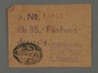 Ration coupon from the Kovno ghetto