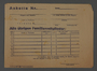 Personal identification document from the Kovno ghetto which identifies a worker and his/her family members and their places of work