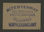 Ink stamp impression from the Rations Office of the Kovno ghetto