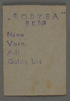 1995.89.422 front
Work assignment slip from the Kovno ghetto

Click to enlarge