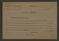 1995.89.464 front
Permit to be issued by the Jewish Ghetto Police in the Kovno ghetto

Click to enlarge