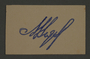 Ink stamp impression signature of an official in the Kovno ghetto