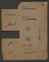 Signature stamp impression of the Kovno ghetto officials including Pavel Margolis, a supervisor in the Kovno ghetto Labor Office