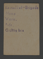 1995.89.745 front
Work assignment slip from the Kovno ghetto

Click to enlarge