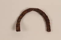 1989.308.5 front
Rusted horseshoe-shaped heelplate recovered from Chelmno killing center

Click to enlarge