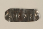 Metal tag issued to inmate in Melk concentration camp