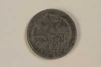 1995.27.7 front
Łódź (Litzmannstadt) ghetto scrip, 10 mark coin

Click to enlarge