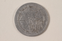 1996.74.4 front
Łódź (Litzmannstadt) ghetto scrip, 10 mark coin

Click to enlarge