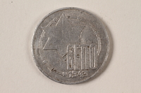 1996.74.6 front
Łódź (Litzmannstadt) ghetto scrip, 10 mark coin

Click to enlarge