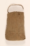 Drawstring cloth pouch handmade by a Lithuanian Jewish concentration camp inmate