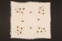 2000.270.1 front
Doily with embroidered yellow, red, and pink flowers recovered postwar by a Polish Jewish girl

Click to enlarge