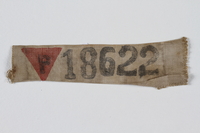 1998.134.7 front
Prisoner badge with red triangle and number

Click to enlarge