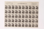 Sheet of US poster stamps encouraging people to donate to a humanitarian organization