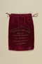 Embroidered purple tallit bag used by two Hungarian rabbis
